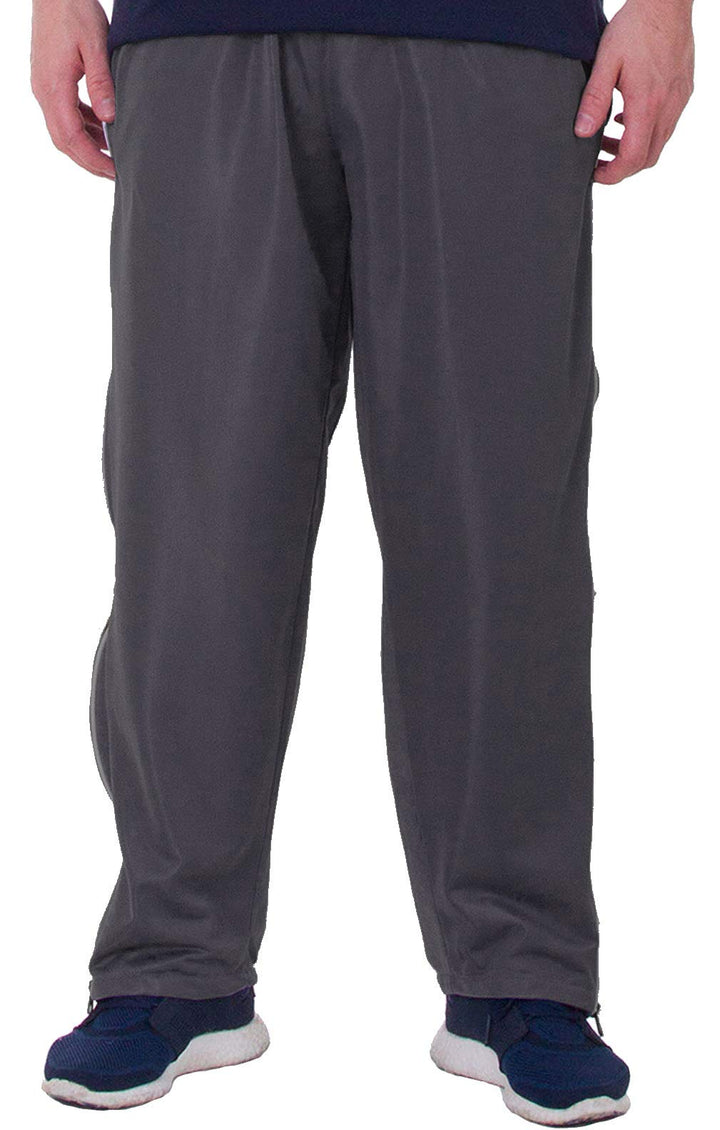 Henry Terre Herren Reha Sweat Hose Sporthose Durchgehender Reissverschluss, Anthrazit
