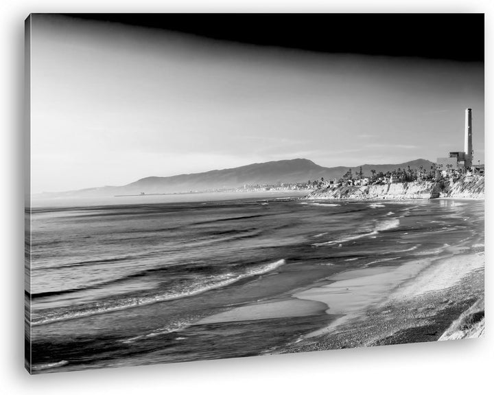 deyoli zauberhafte Küste von Kalifornien Format: 80x60 Effekt: Schwarz/Weiss als Leinwand, Motiv fer