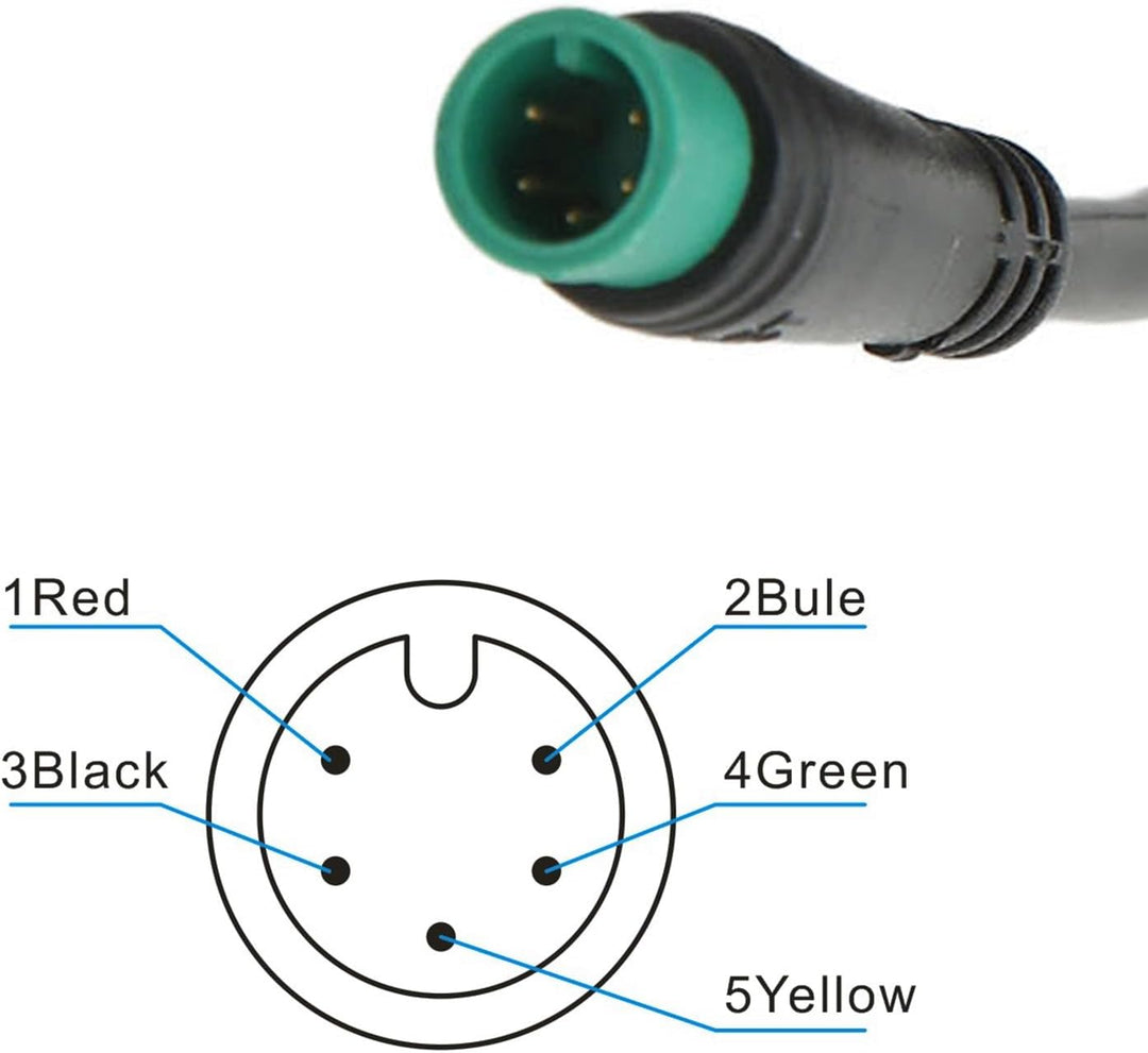Wasserdichtes LCD Display 24V-60V M5 Panel für 31,8/22,2mm Fahrräder &amp; E-Scooter Ersatzcomputer mit