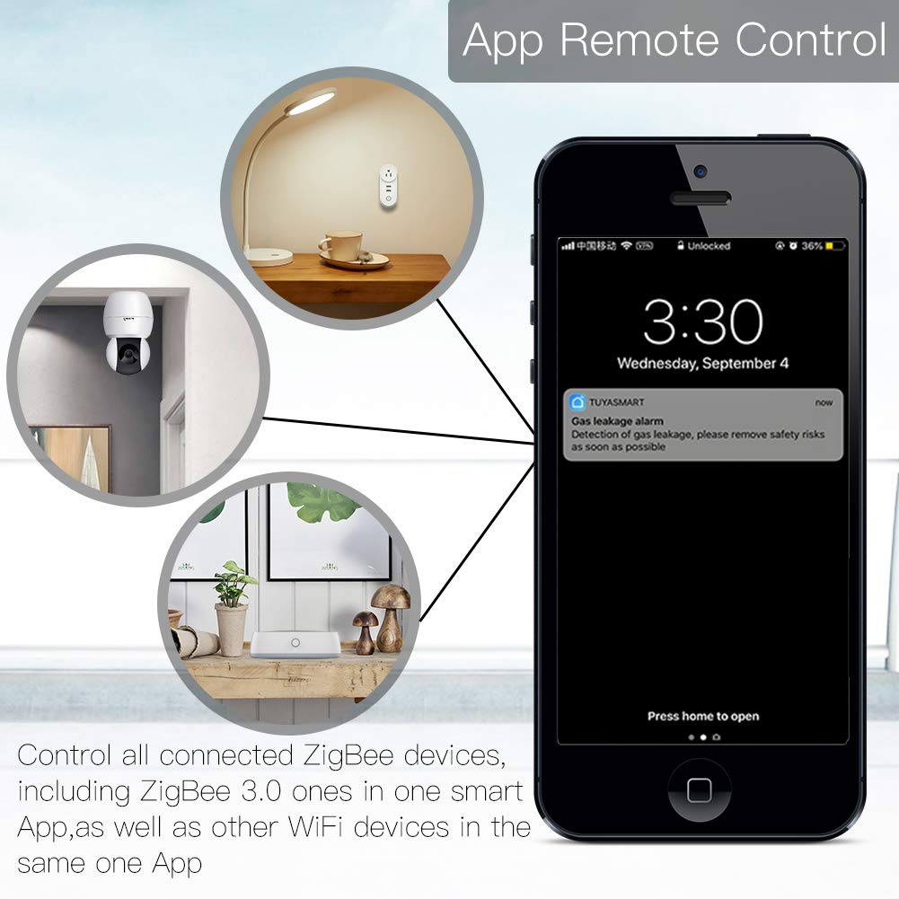 MOES Tuya ZigBee Wired Smart Gateway/Hub für Tuya ZigBee Produkt, Smart Life APP Drahtlose Fernbedie