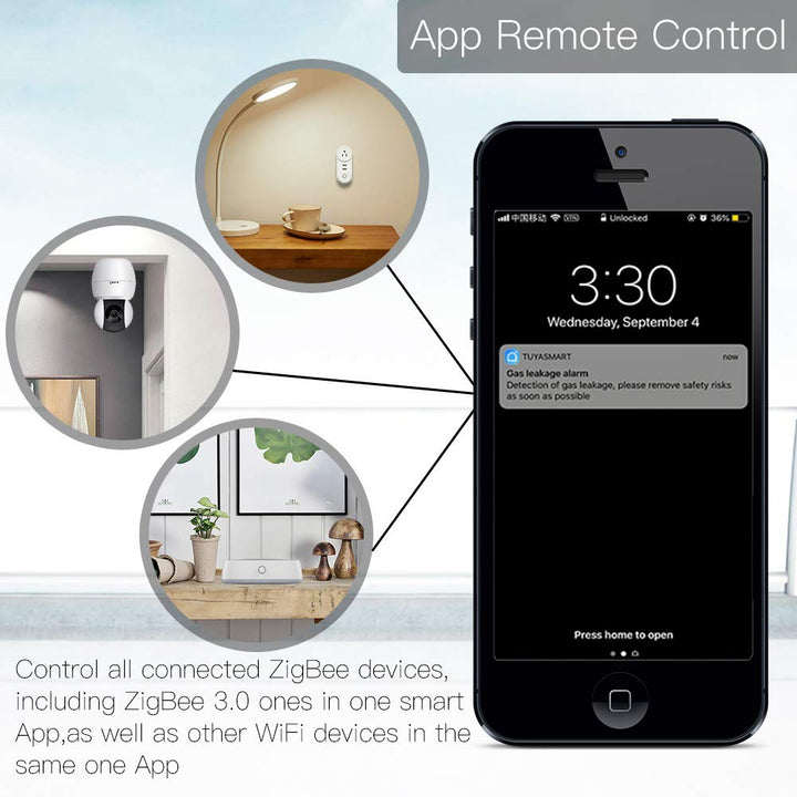 MOES Tuya ZigBee Wired Smart Gateway/Hub für Tuya ZigBee Produkt, Smart Life APP Drahtlose Fernbedie