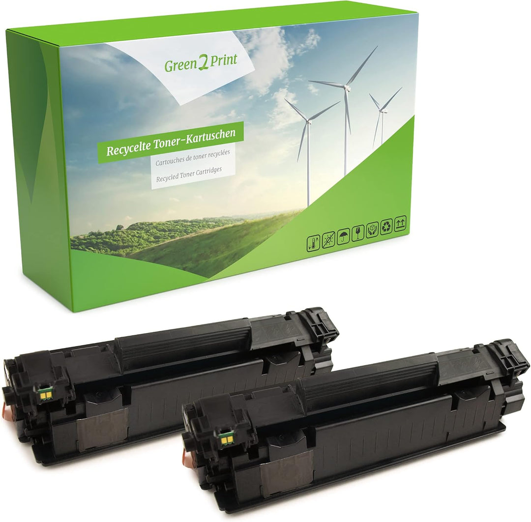 Green2Print Toner schwarz 2X 1000 Seiten ersetzt HP CF279A passend für HP Laserjet Pro M12W, M12, M1