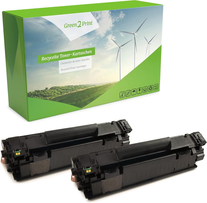 Green2Print Toner schwarz 2X 1000 Seiten ersetzt HP CF279A passend für HP Laserjet Pro M12W, M12, M1