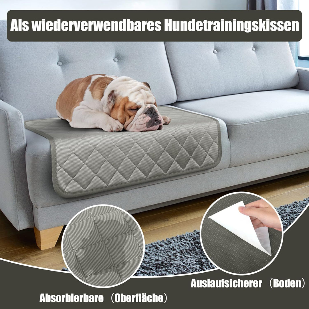Selbstkühlende Matte für Hunde und Katzen - Kühlmatte 70 x 55CM für Haustiere im Sommer (L, Grau) L