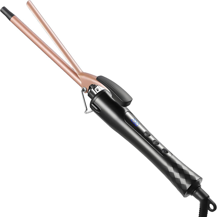 Culwad Lockenstab Kleine Locken, 9mm Keramik Lockenstab Dünn für Kurze/Mittlere Haare, Afro Locken K