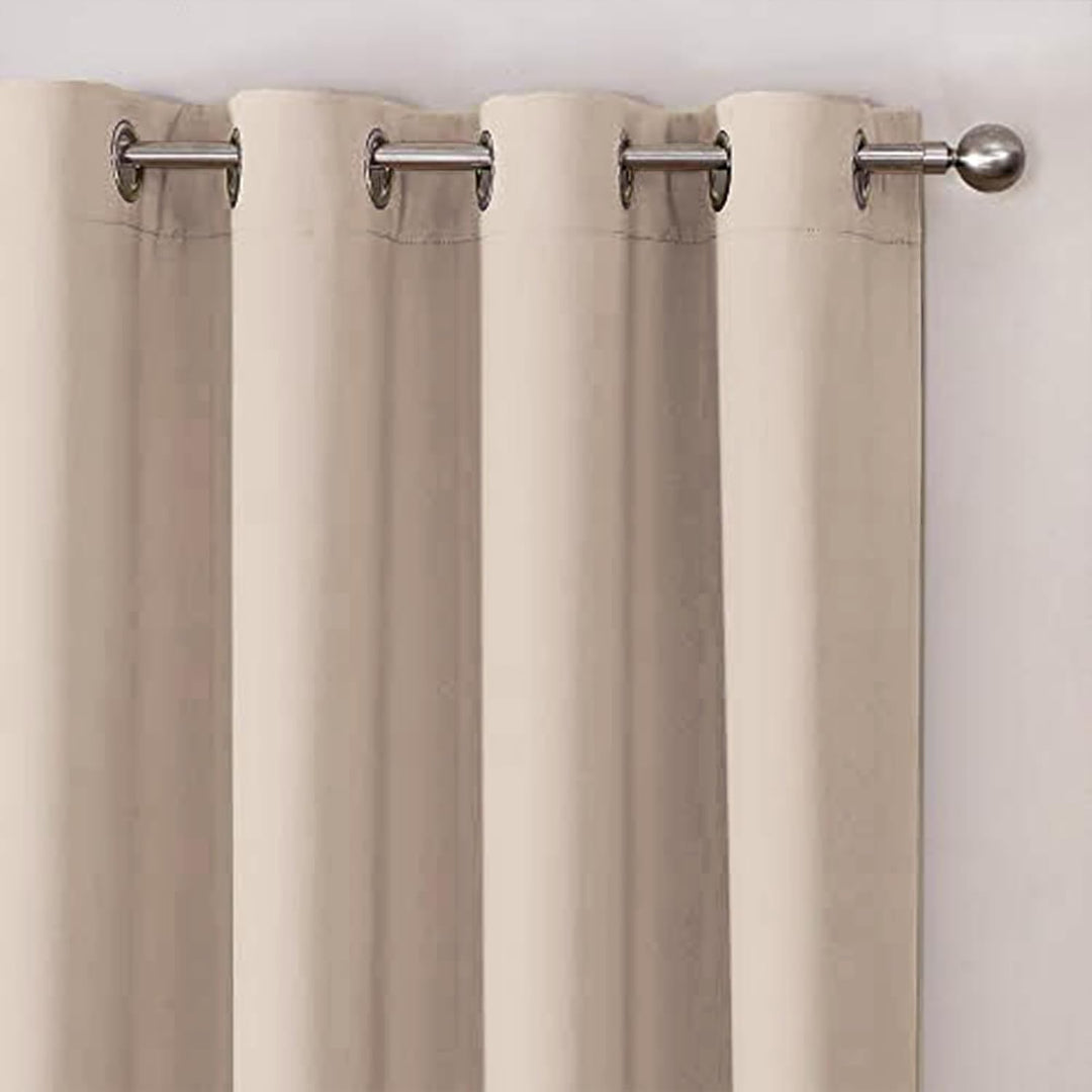 CUCRAF Ösen Kurze Vorhänge Fensterbehandlung Verdunkelungsvorhänge Raumdekoration - H137x B132cm Bei