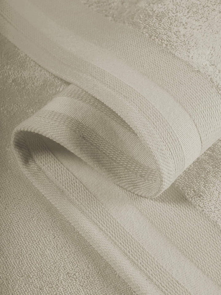 De Witte Lietaer Contessa Luxe Badetücher, Baumwolle, 50 x 100 cm, sandbeige, 3 Stück 50 x 100 Beige