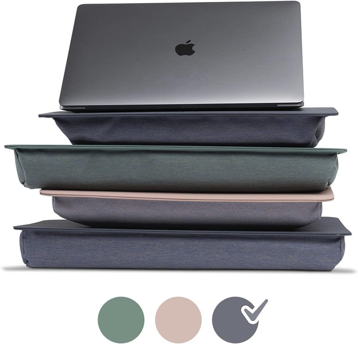 Tucano Comodo Lapdesk Laptop-Arbeitskissen mit Rutschfester Unterlage L Blau-grau, L Blau-grau
