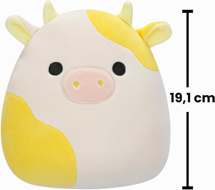 Squishmallows SQCR05402 - Bodie die Kuh 19 cm, offizielles Jazwares Plüsch, superweiches Kuscheltier