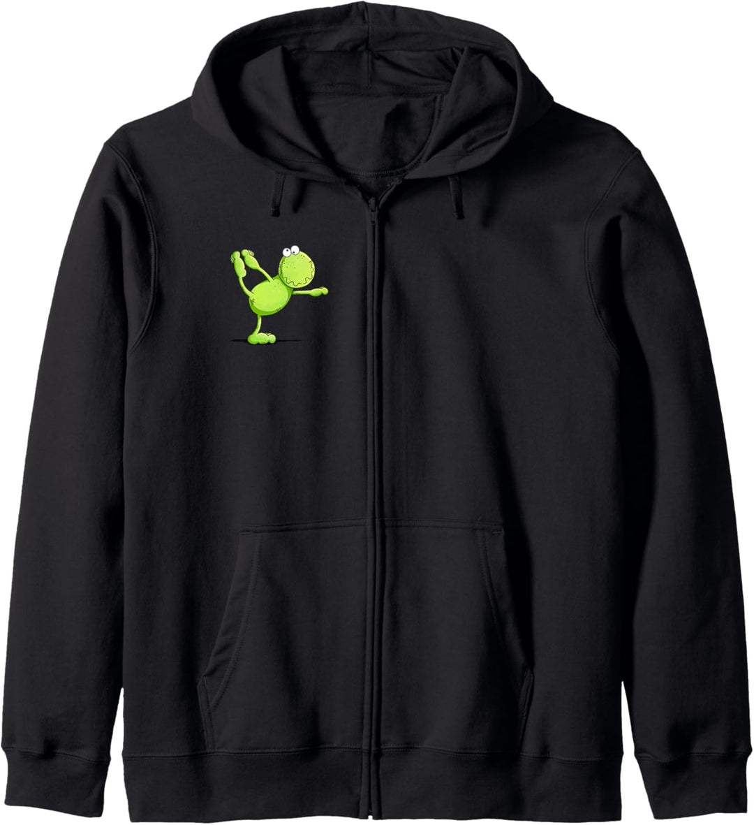 Yoga Frosch Fun Design I Froschmotiv Yogaübung I Frösche Kapuzenjacke