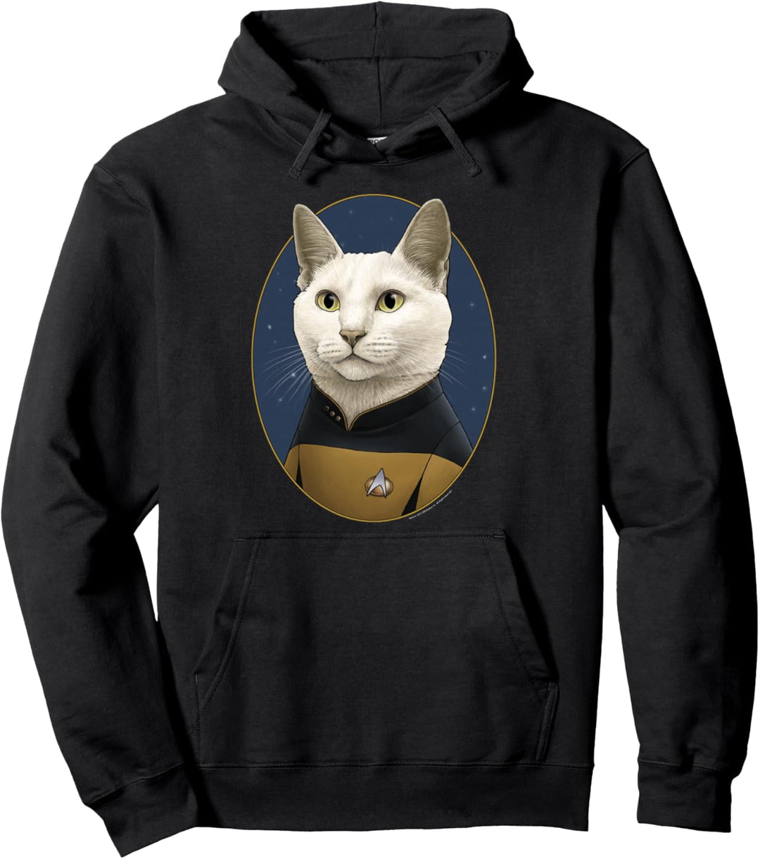 Star Trek: The Next Generation Data Cat Portrait Pullover Hoodie