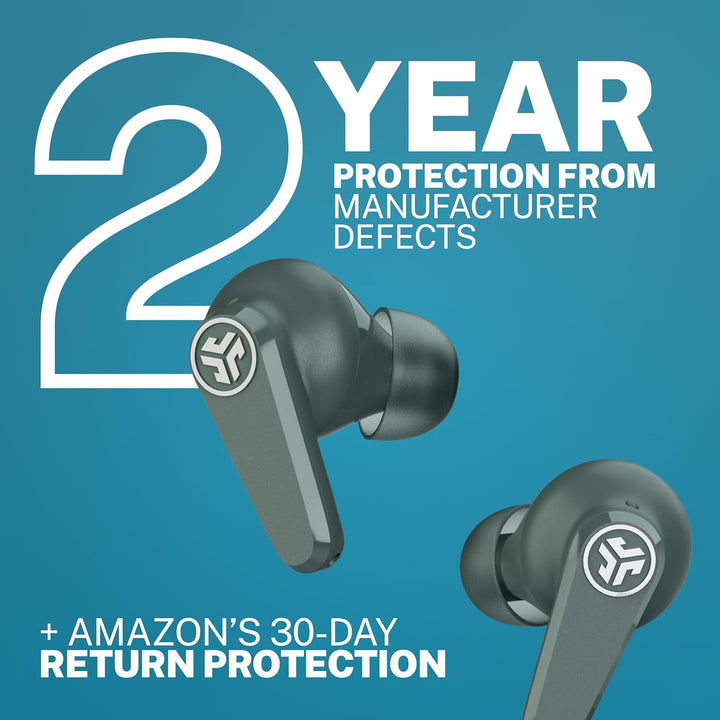 JLab Go Pods ANC In-Ear Kopfhörer Bluetooth mit Noise Cancelling - Kabellose Earbuds mit 26+ Std. -