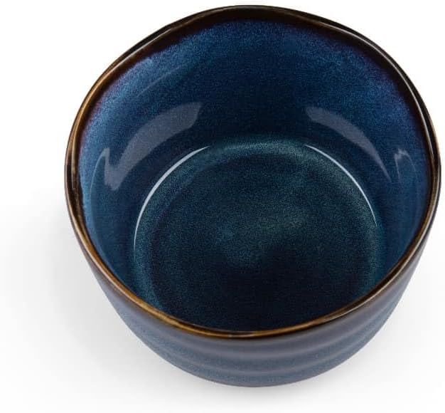 MAOCI Matcha Tee Set dreiteilig (blau) mit Matchaschale, Matchabesen und Matchalöffel - Geschenkkart