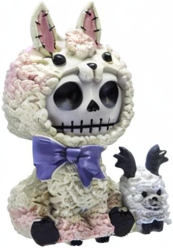 Furrybones Summit Collection Alpaka-Paco-Figur, dekoratives Signatur-Skelett in Alpaka-Llama-Kamelid