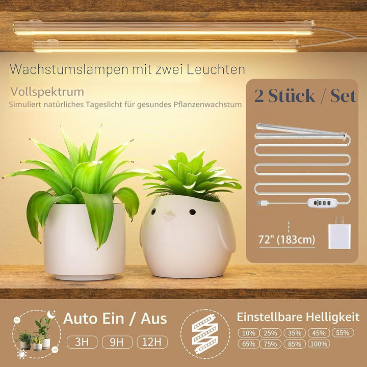 Pflanzenständer für den Innenbereich mit Wachstumslichtern, 6 Ebenen, hohes Pflanzenregal, 160 cm, M