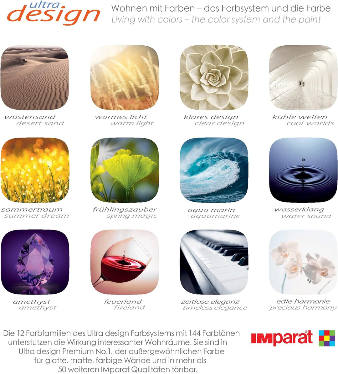 IMparat Ultra design Premium No.1 Wandfarbe, Farbfamilie Zeitlose Eleganz: Grautöne, Innenfarbe für