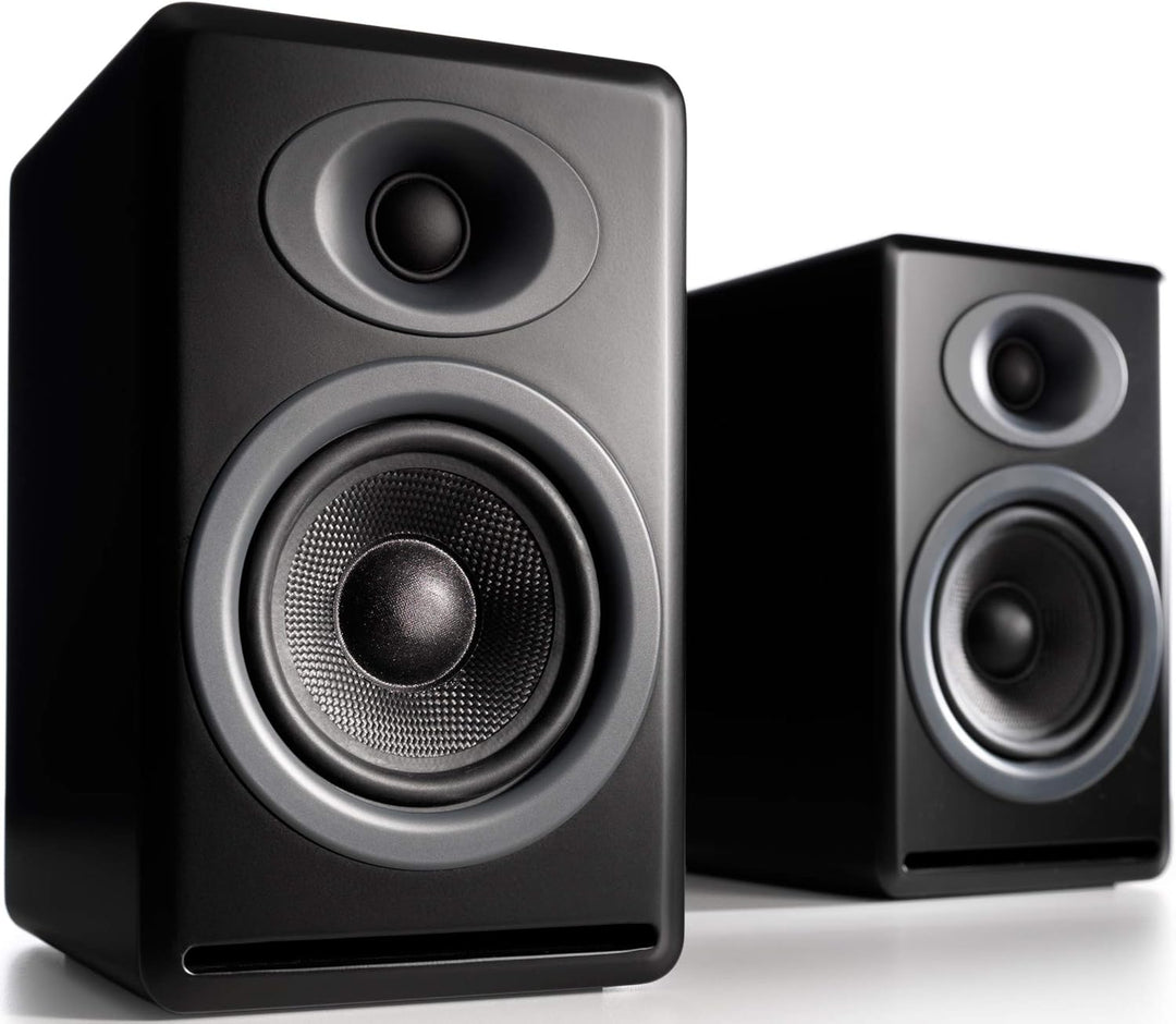 Audioengine P4 Passive Bookshelf Speakers | Home Stereo High-Performing 2-Way Desktop Speakers (Blac