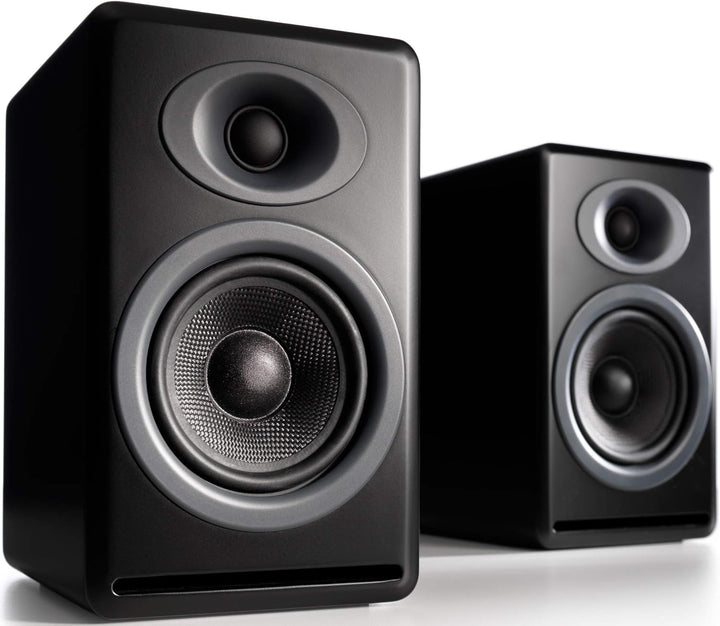Audioengine P4 Passive Bookshelf Speakers | Home Stereo High-Performing 2-Way Desktop Speakers (Blac