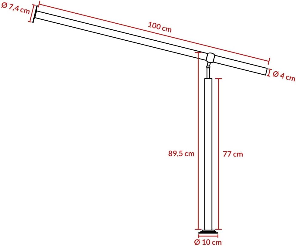 MONZANA® Edelstahl Eingangsgeländer 100cm Pflegeleicht Innen Aussen Handlauf Wandhandlauf Treppengel