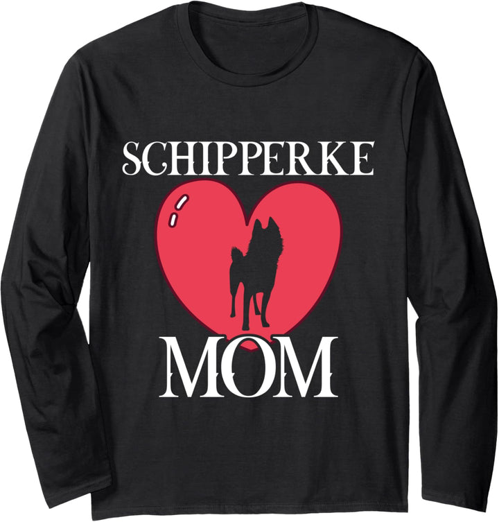 schipperke mom Hund Hunde Hundemama Pfote Pfoten Langarmshirt