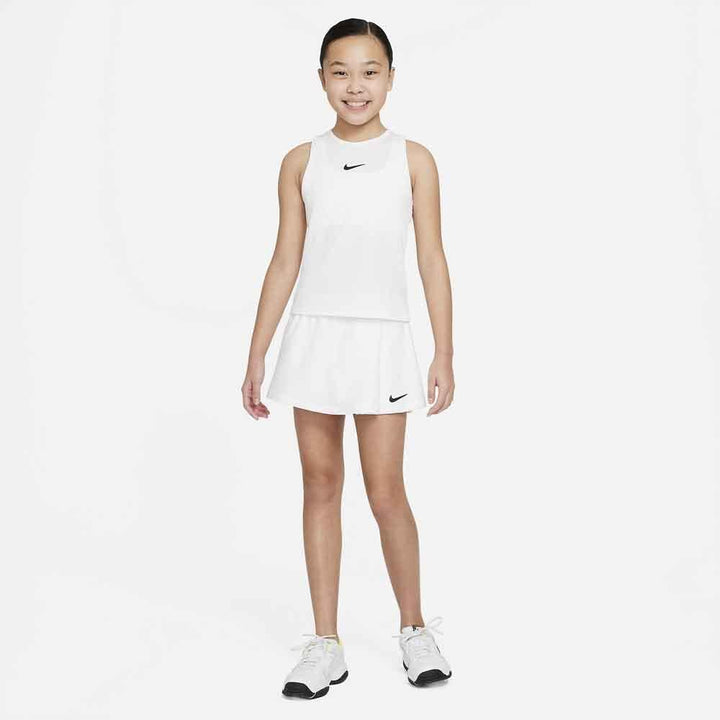 Nike Mädchen Court Victory Tennis-Rock 5 Jahre Weiss / Schwarz, 5 Jahre Weiss / Schwarz