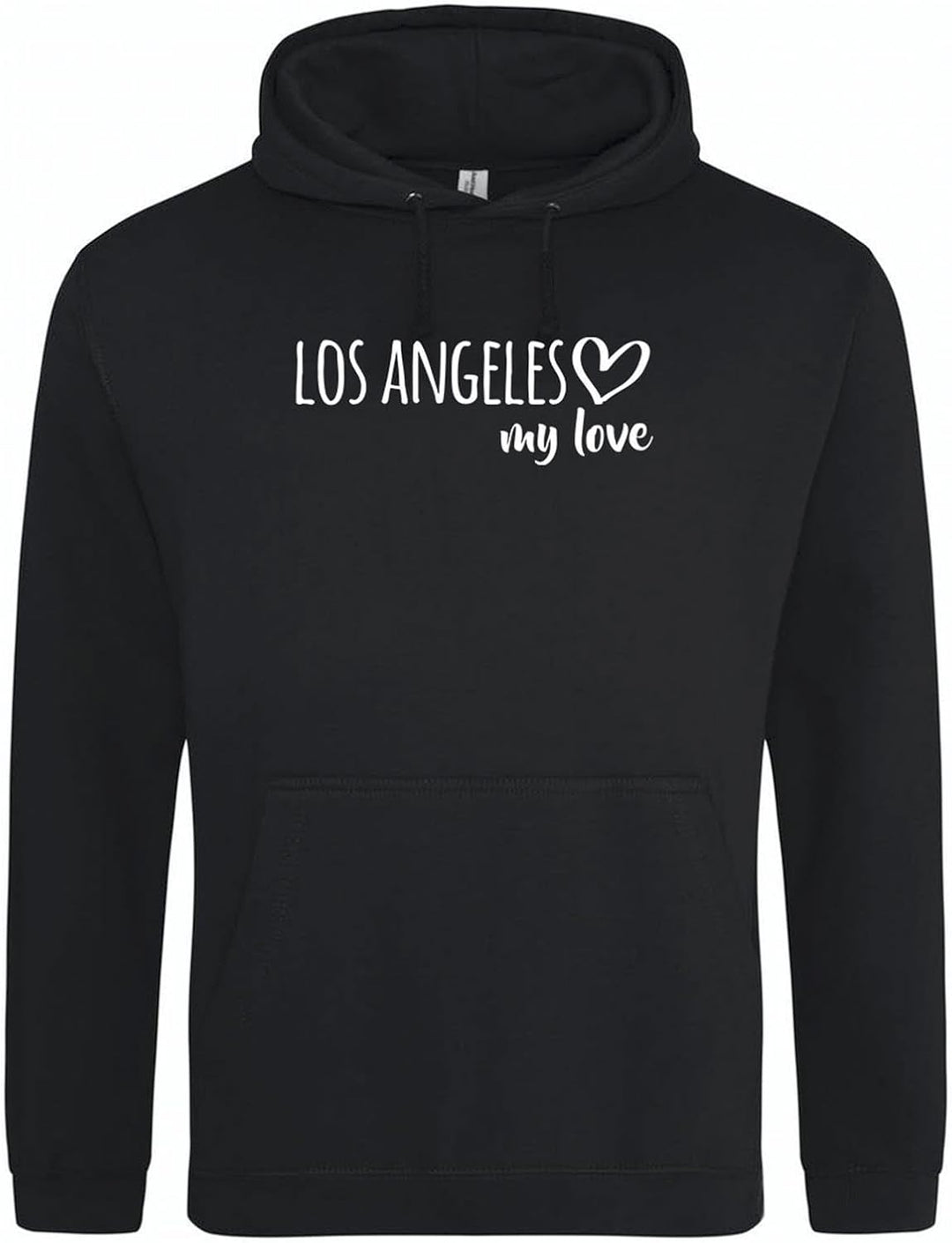 Huuraa Unisex Hoodie Los Angeles My Love Pullover Vegan Grösse 3XL für alle Fans von Los Angeles USA