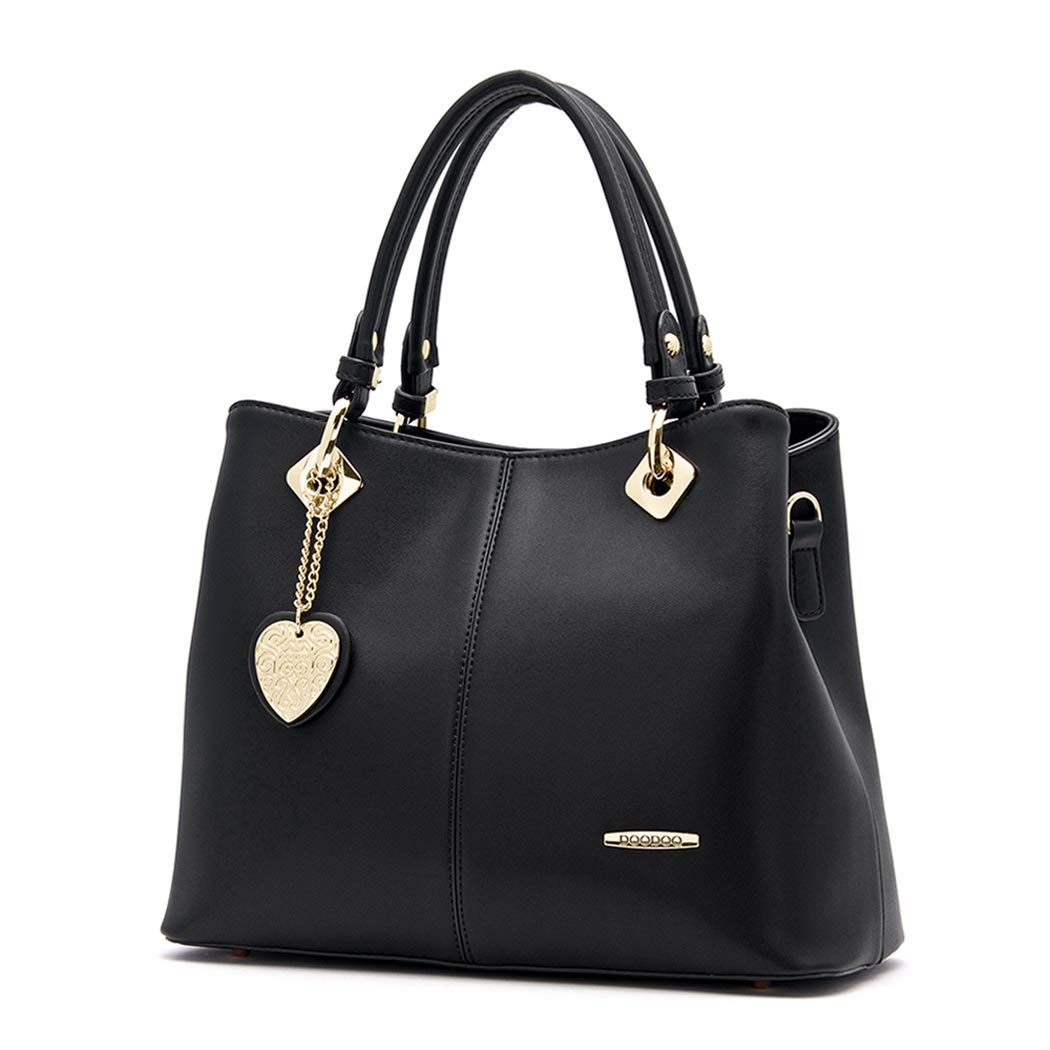 Damen Tasche Umhängetasche Handtasche Frauen Klein Schultertasche Weekender Lack PU Leder DE77500 Sc