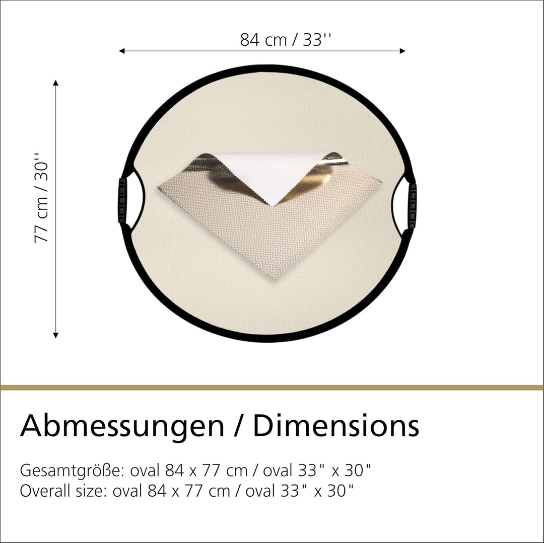 SUN-MOVER PRO Zebra gold/silber - Rückseite weiss (nahtlos) gold/silber Rückseite weiss, gold/silber