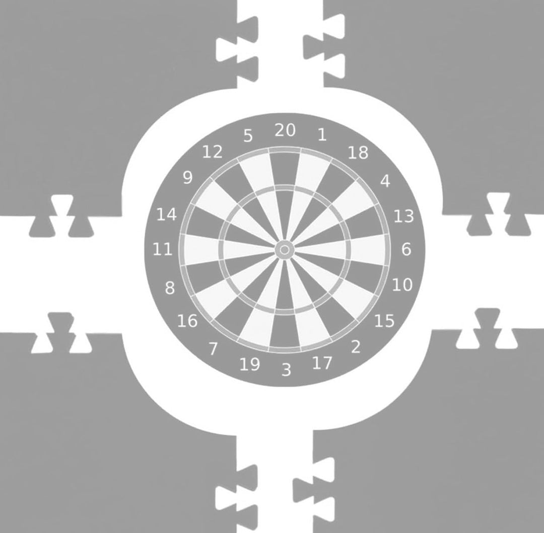 Dart Catchring Surround,Dartscheiben-Einfassung, Surround Auffangring,Dart Backboard,Besteht aus 5 T
