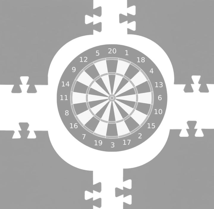 Dart Catchring Surround,Dartscheiben-Einfassung, Surround Auffangring,Dart Backboard,Besteht aus 5 T