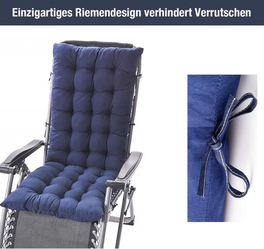 CAVATINY Stuhlkissen Sitzkissen und Rückenkissen für Schaukelstuhl Gartenmöbel Indoor Outdoor Patio