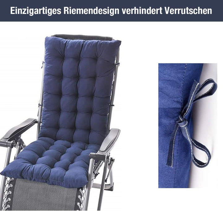 CAVATINY Stuhlkissen Sitzkissen und Rückenkissen für Schaukelstuhl Gartenmöbel Indoor Outdoor Patio