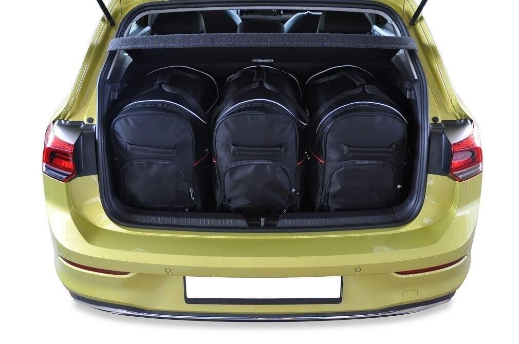 KJUST Dedizierte Reisetaschen 3 stk kompatibel mit VW GOLF HATCHBACK VIII 2019+