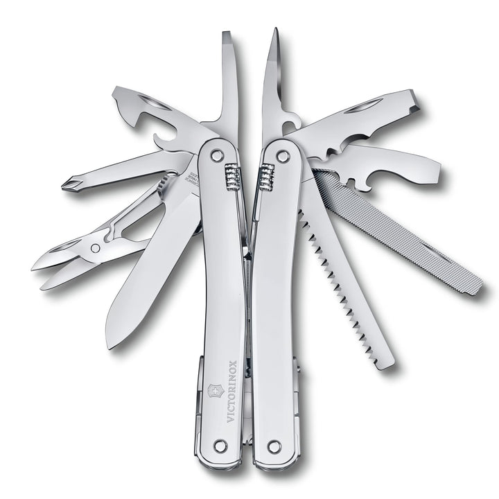VICTORINOX Multifunktionswerkzeug Swiss Tool Spirit MX, 24 Funktionen, Swiss Made, Multitool mit Fes
