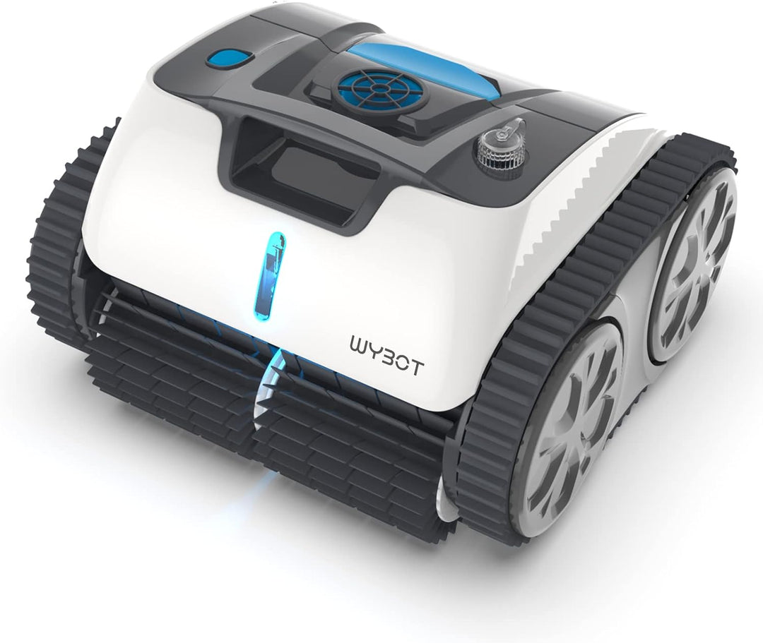 WYBOT Poolroboter Akku für 110 Mins, Vollautomatisch Poolreiniger Boden, Wasserlinie, Wandreinigung,