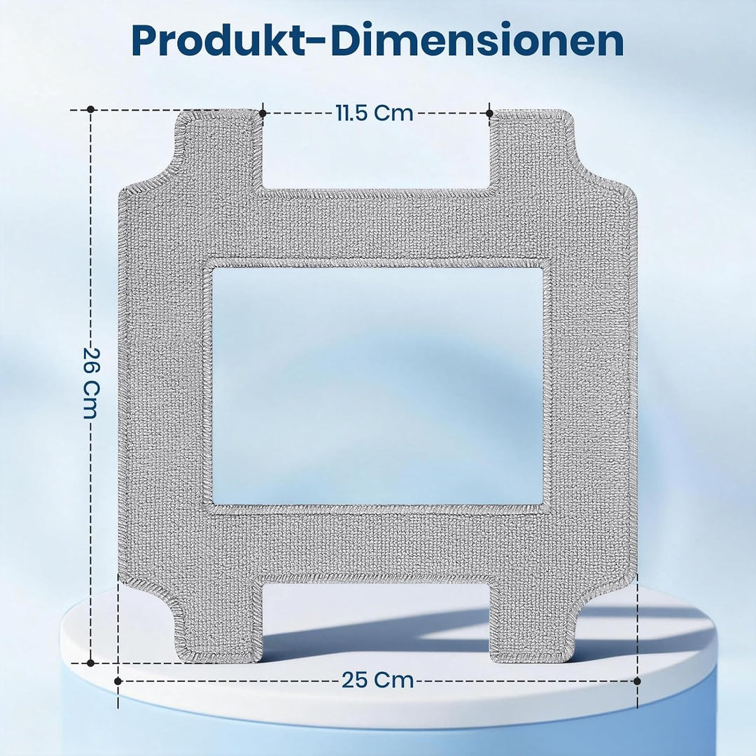 10 Stück Reinigungstuch für ECOVACS WINBOT W2S, W2S Omni Fensterputzroboter Zubehör, Waschbare Mikro