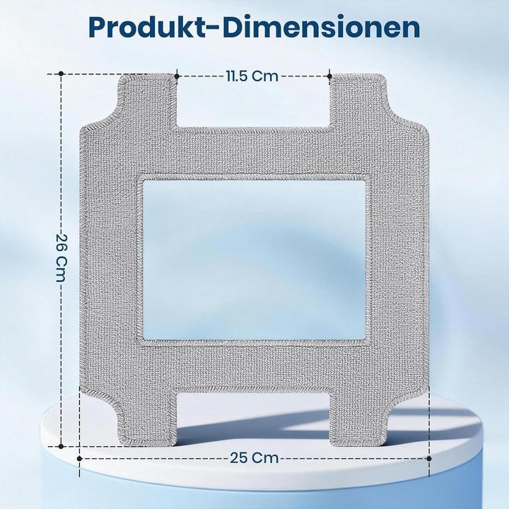 10 Stück Reinigungstuch für ECOVACS WINBOT W2S, W2S Omni Fensterputzroboter Zubehör, Waschbare Mikro