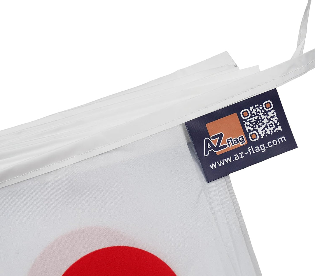 AZ FLAG FAHNENKETTE Japan 12 Meter mit 20 flaggen 45x30cm- JAPANISCHE Girlande Flaggenkette 30 x 45