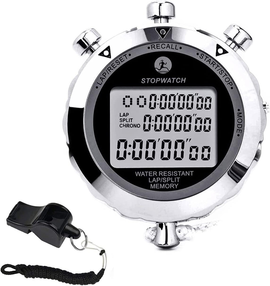 Rolilink Stoppuhr, Metall-Stoppuhr für Sport, Metall-Stoppuhren, Timer für Sport und Wettbewerbe (10