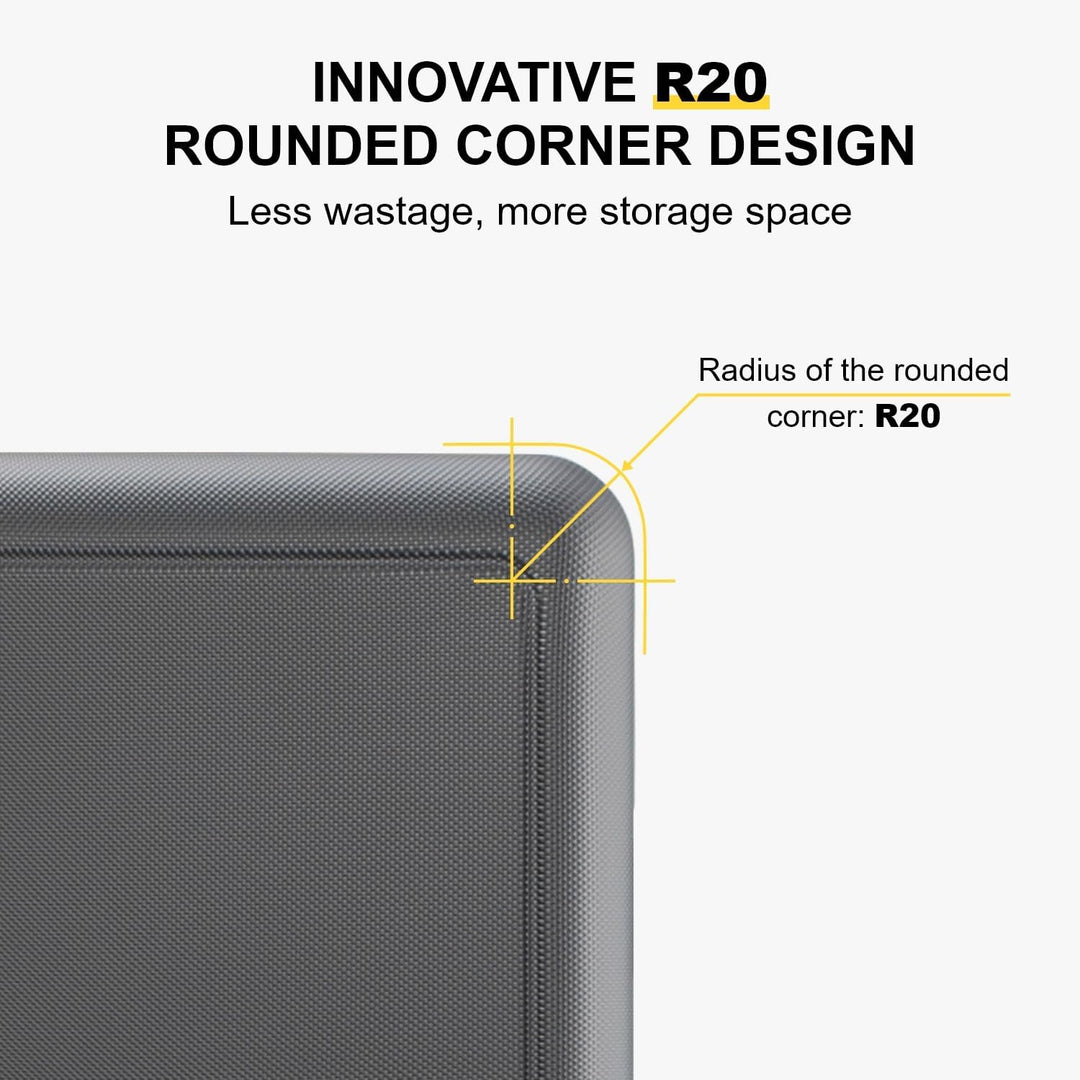 LEVEL8 Koffer Trolley Leicht Hartschalenkoffer mit 6PCS Packwürfel, Reisekoffer Handgepäck,TSA,100%