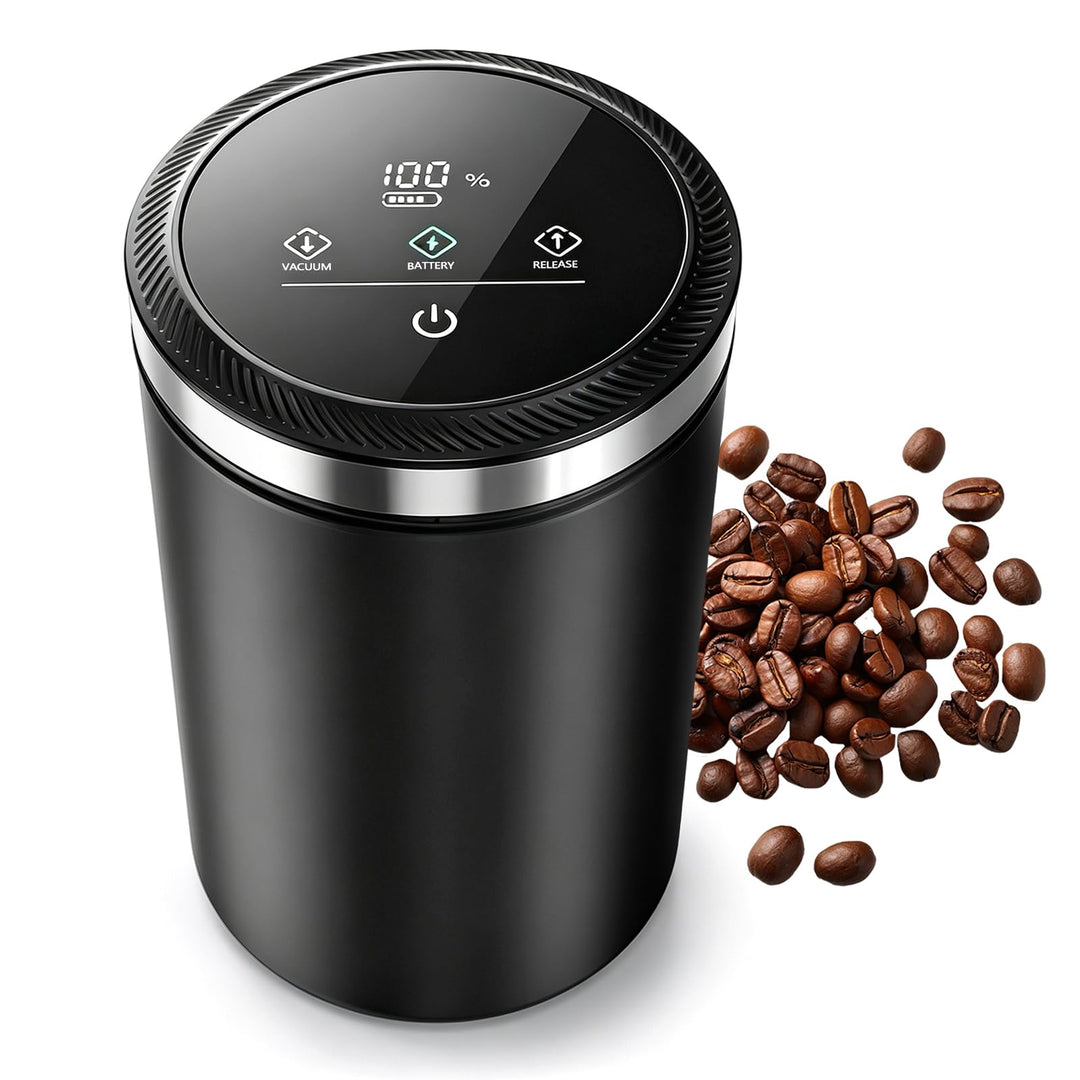 Automatischer Smarter Vakuum-Kaffeebehälter aus Edelstahl | Smarter Vakuum-Kaffeebehälter luftdicht