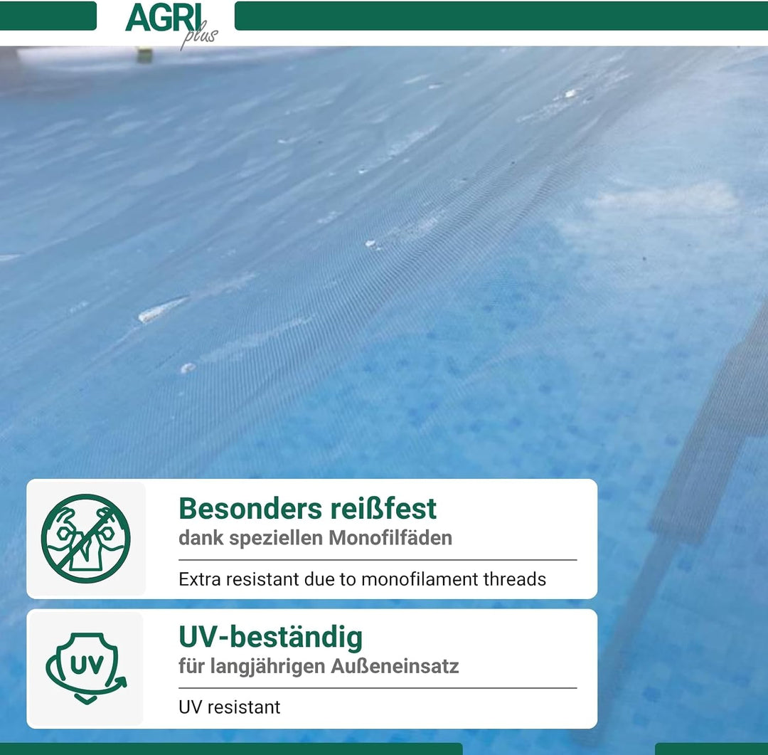AGRI plus Poolnetz mit Ösen I 2,5 x 4 m I Verschiedene Masse I Engmaschiges Netz 0,8 x 0,8 mm I Abde