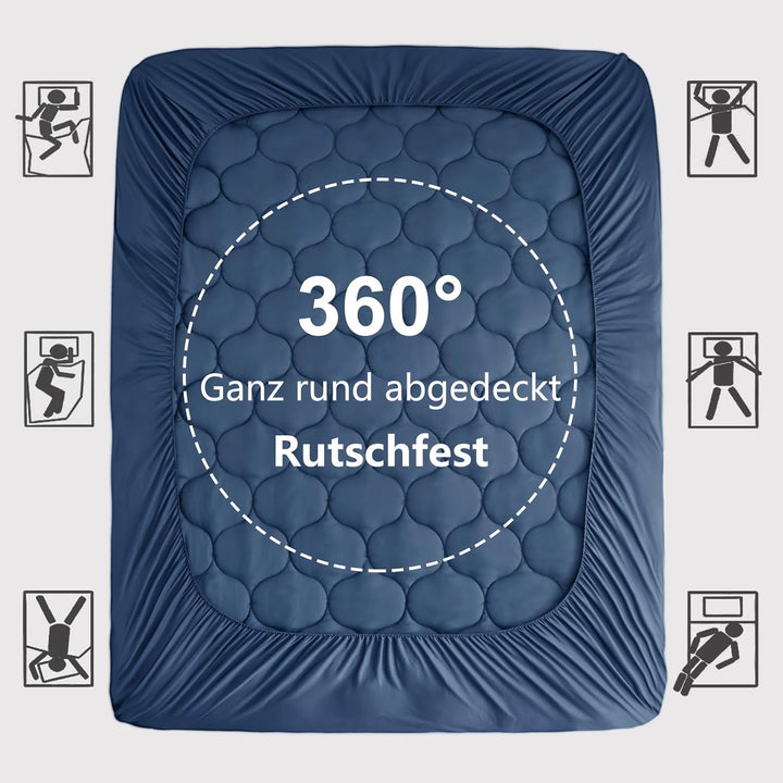 DUANDUAN Matratzen Topper 140x200cm,weicher Topper, Matratzenauflage mit tiefen Taschen,Maschinenwas
