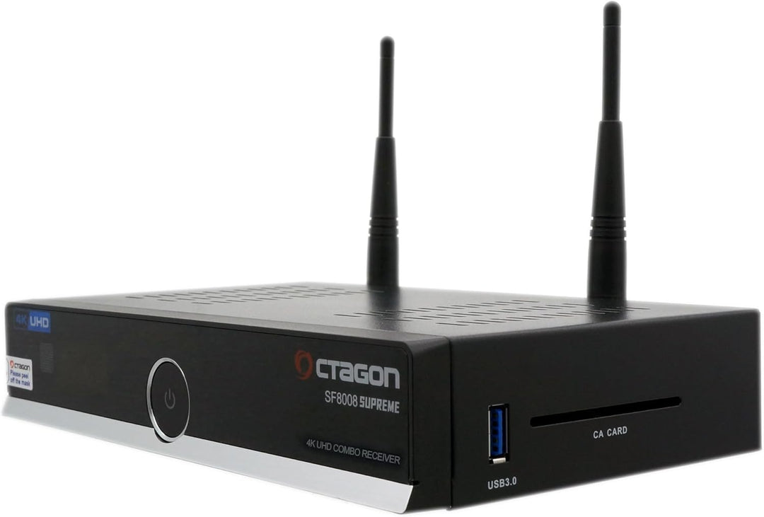 OCTAGON SF8008 4K UHD HDR Combo Receiver 1x DVB-S2X & 1x DVB-C/ DVB-T2 - Satellit, Kabel/ terrestris
