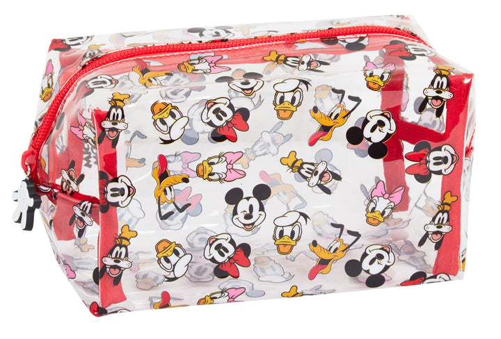 Mickey Mouse Minnie Mouse and Friends transparente Kosmetiktasche für Mädchen und Damen, transparent