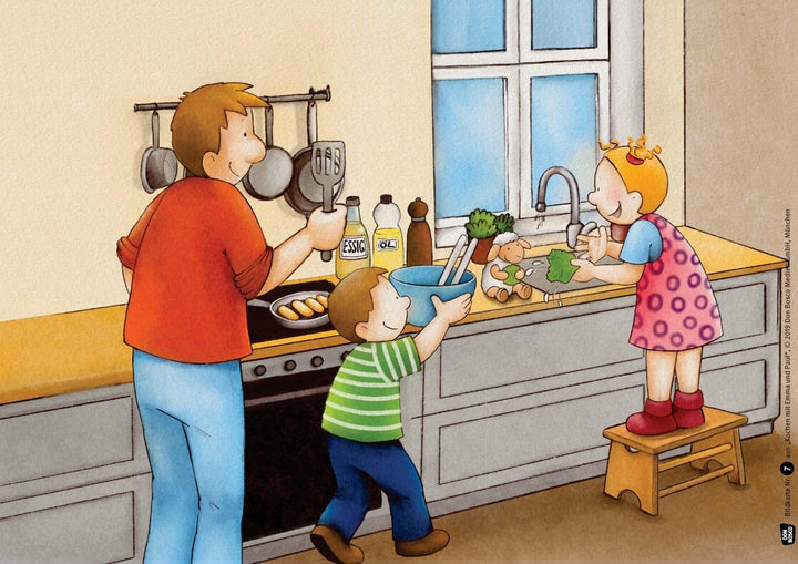Kochen mit Emma und Paul. Kamishibai Bildkartenset.: Entdecken - Erzählen - Begreifen: Emma-und-Paul