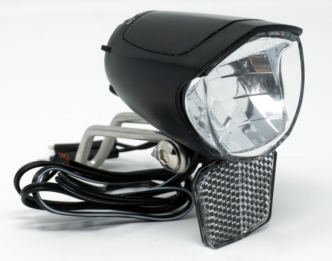 CBK-MS Fahrradlicht LED Scheinwerfer 75 Lux mit Sensor Schalter und Standlicht Fahrradlampe mit StVZ