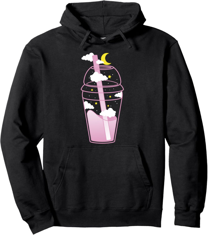 Vaporwave Aesthetic | Japanese Tea | Pastel Goth Kawaii Boba Pullover Hoodie
