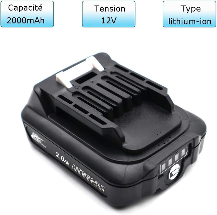 BL1021B Akku und Ladegerät DC10WD für Makita 12V Akku CXT BL1016 BL1041B 197339-1 197406-2 BL1040B B