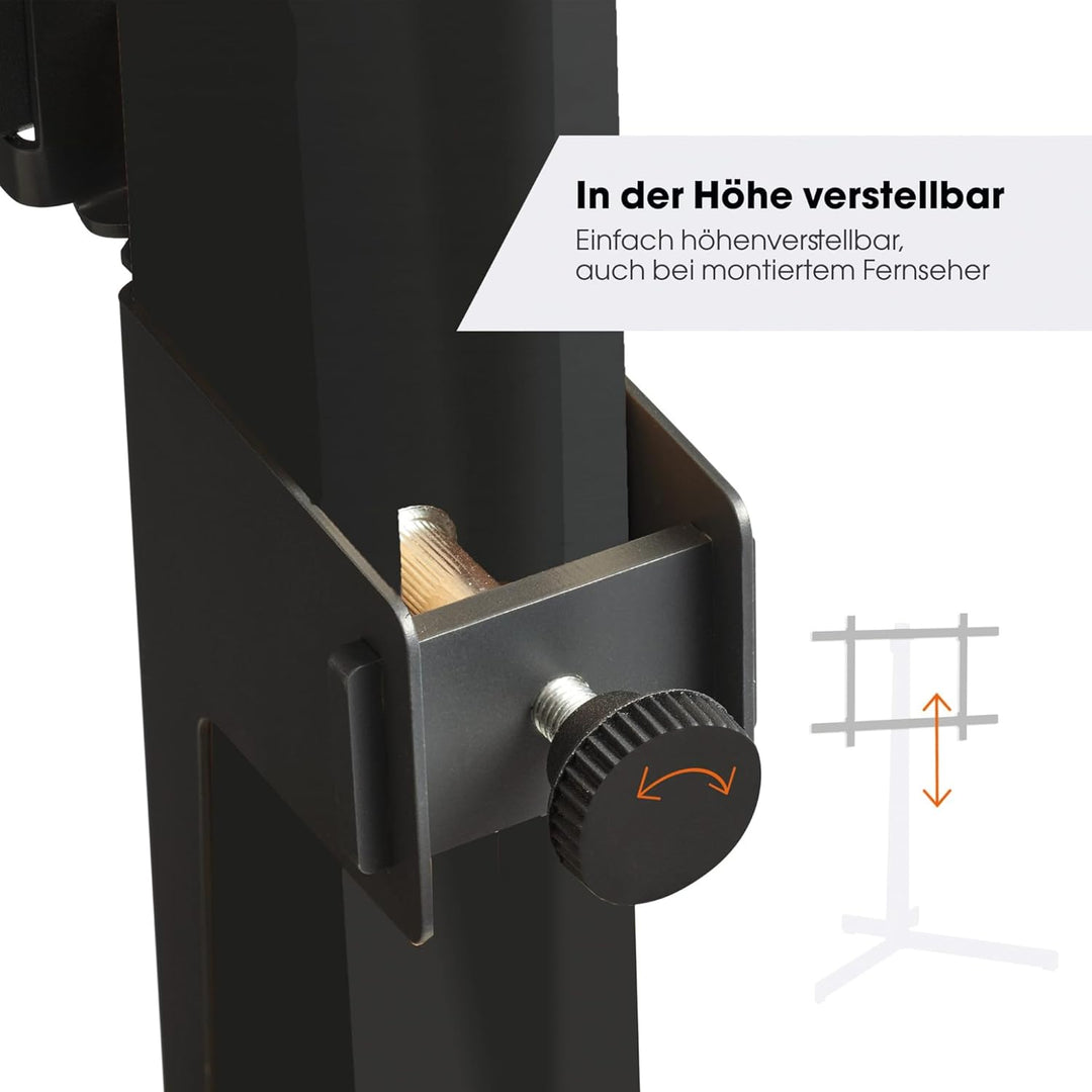 Vogels TVS 3690 TV-Ständer für 40-77 Zoll Fernseher, Max. 50 kg, Schwenkbar bis zu 90 Grad, Max. VES